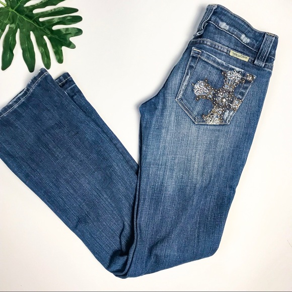 Miss Me Boot cut Jeans Size 25 x 31 - Picture 2 of 8